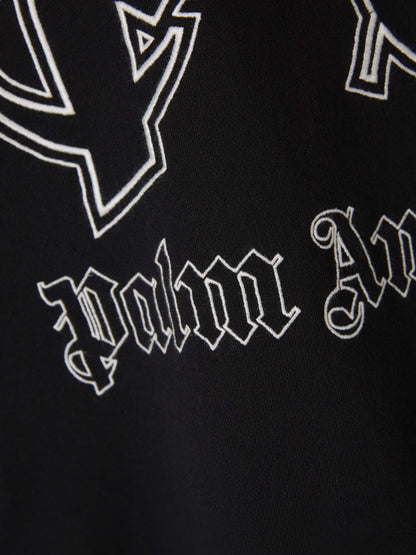 Outlet online Palm Angels Hombre Sudadera Logo Bordado color Negro sku 545-001390 01 - Foto 4