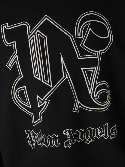 Outlet online Palm Angels Hombre Sudadera Logo Bordado color Negro sku 545-001390 01 - Foto 6