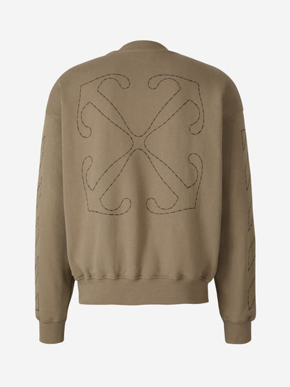 Outlet online Off-White Hombre Sudadera Logo Estamapdo color Caramelo sku 545-001407 01 - Foto 2
