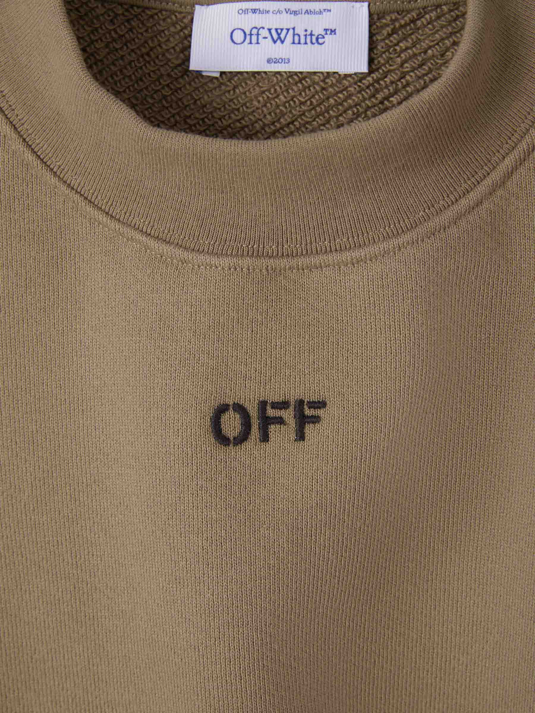 Outlet online Off-White Hombre Sudadera Logo Estamapdo color Caramelo sku 545-001407 01 - Foto 3