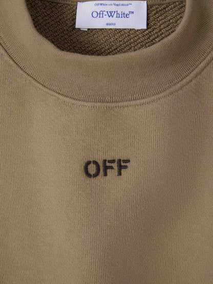 Outlet online Off-White Hombre Sudadera Logo Estamapdo color Caramelo sku 545-001407 01 - Foto 3