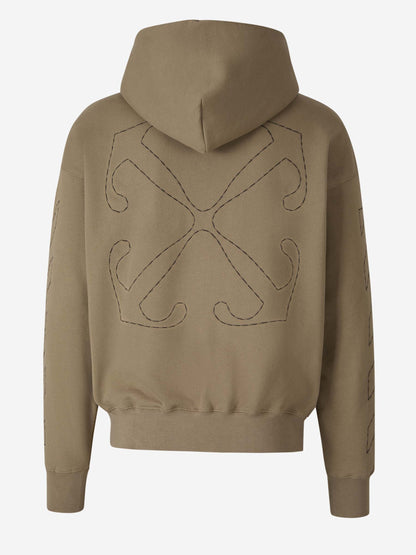 Outlet online Off-White Hombre Sudadera Logo Algodón color Caramelo sku 545-001412 01 - Foto 2