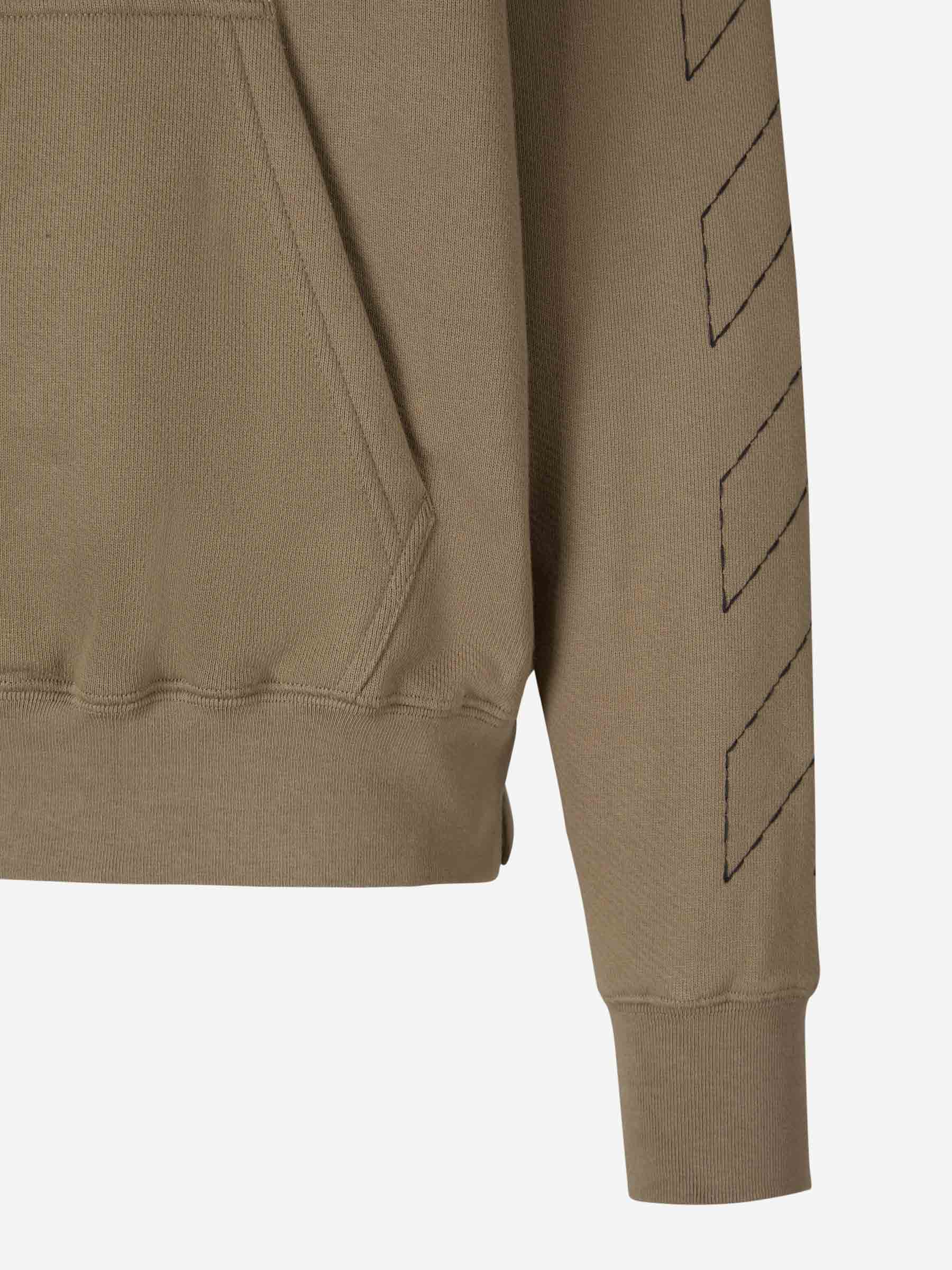 Outlet online Off-White Hombre Sudadera Logo Algodón color Caramelo sku 545-001412 01 - Foto 4
