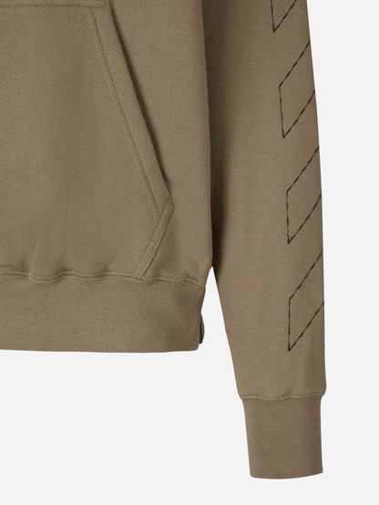 Outlet online Off-White Hombre Sudadera Logo Algodón color Caramelo sku 545-001412 01 - Foto 4