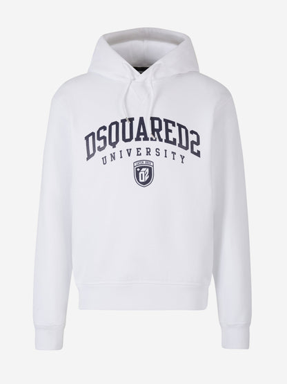 Outlet online Dsquared2 Hombre Sudadera Capucha Logo color Blanco sku 545-001447 01 - Foto 1
