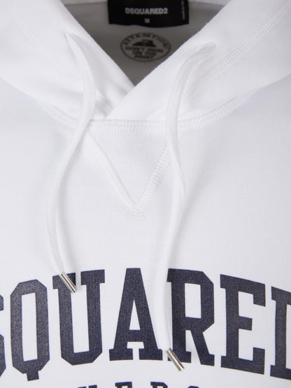 Outlet online Dsquared2 Hombre Sudadera Capucha Logo color Blanco sku 545-001447 01 - Foto 3