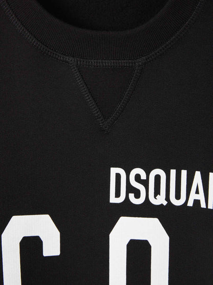 Outlet online Dsquared2 Hombre Sudadera Algodón Logo color Negro sku 545-001448 01 - Foto 3