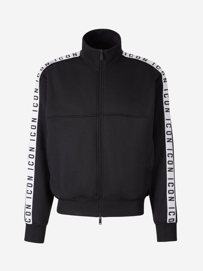 Outlet online Dsquared2 Hombre Sudadera Cremallera Logo color Negro sku 545-001450 01 - Foto 1