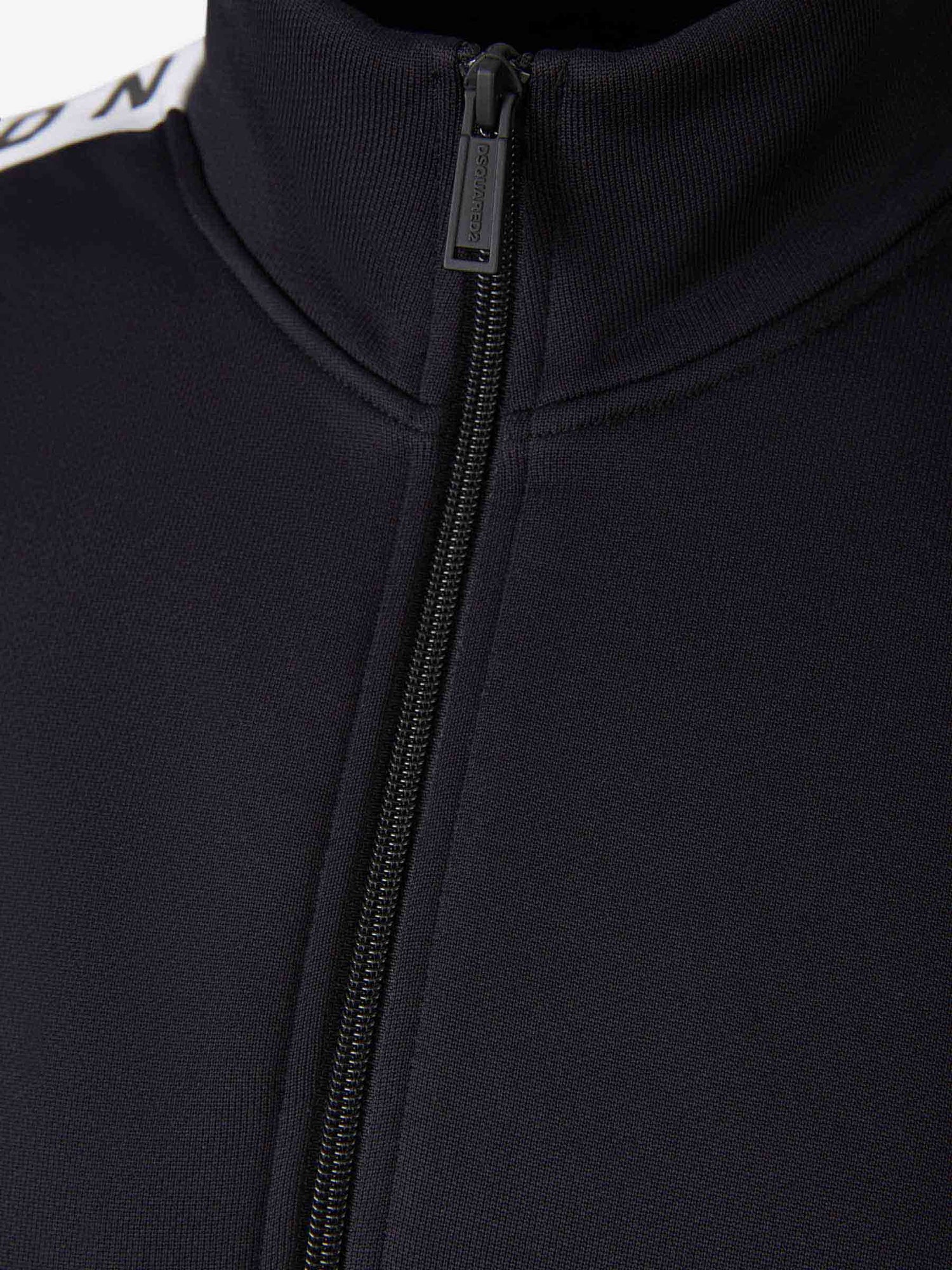 Outlet online Dsquared2 Hombre Sudadera Cremallera Logo color Negro sku 545-001450 01 - Foto 3