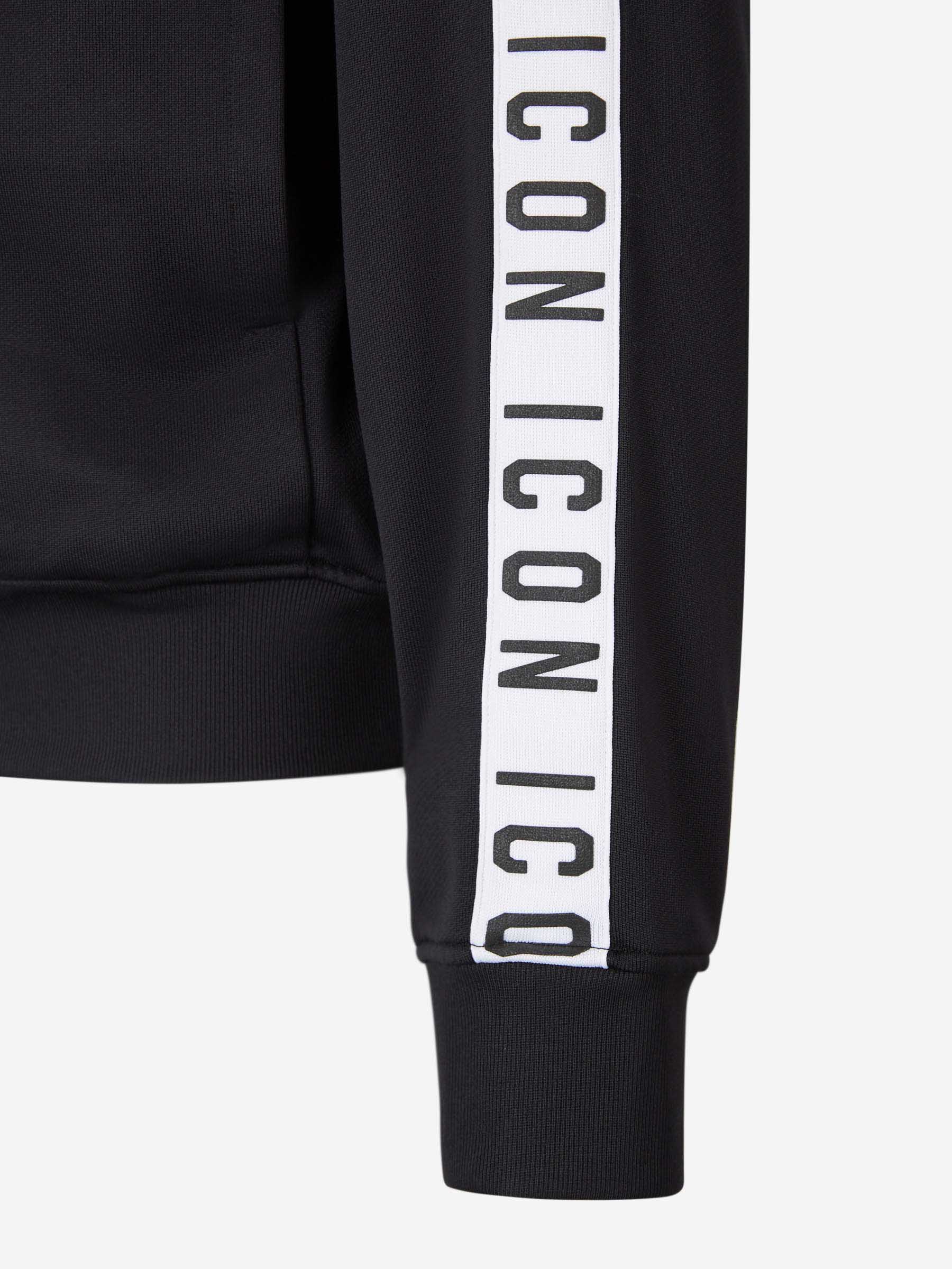 Outlet online Dsquared2 Hombre Sudadera Cremallera Logo color Negro sku 545-001450 01 - Foto 4