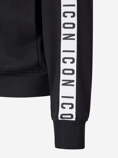 Outlet online Dsquared2 Hombre Sudadera Cremallera Logo color Negro sku 545-001450 01 - Foto 4