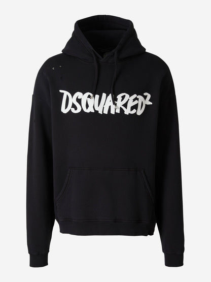 Outlet online Dsquared2 Hombre Sudadera Hercalina Dyed color Negro sku 545-001451 02 - Foto 5