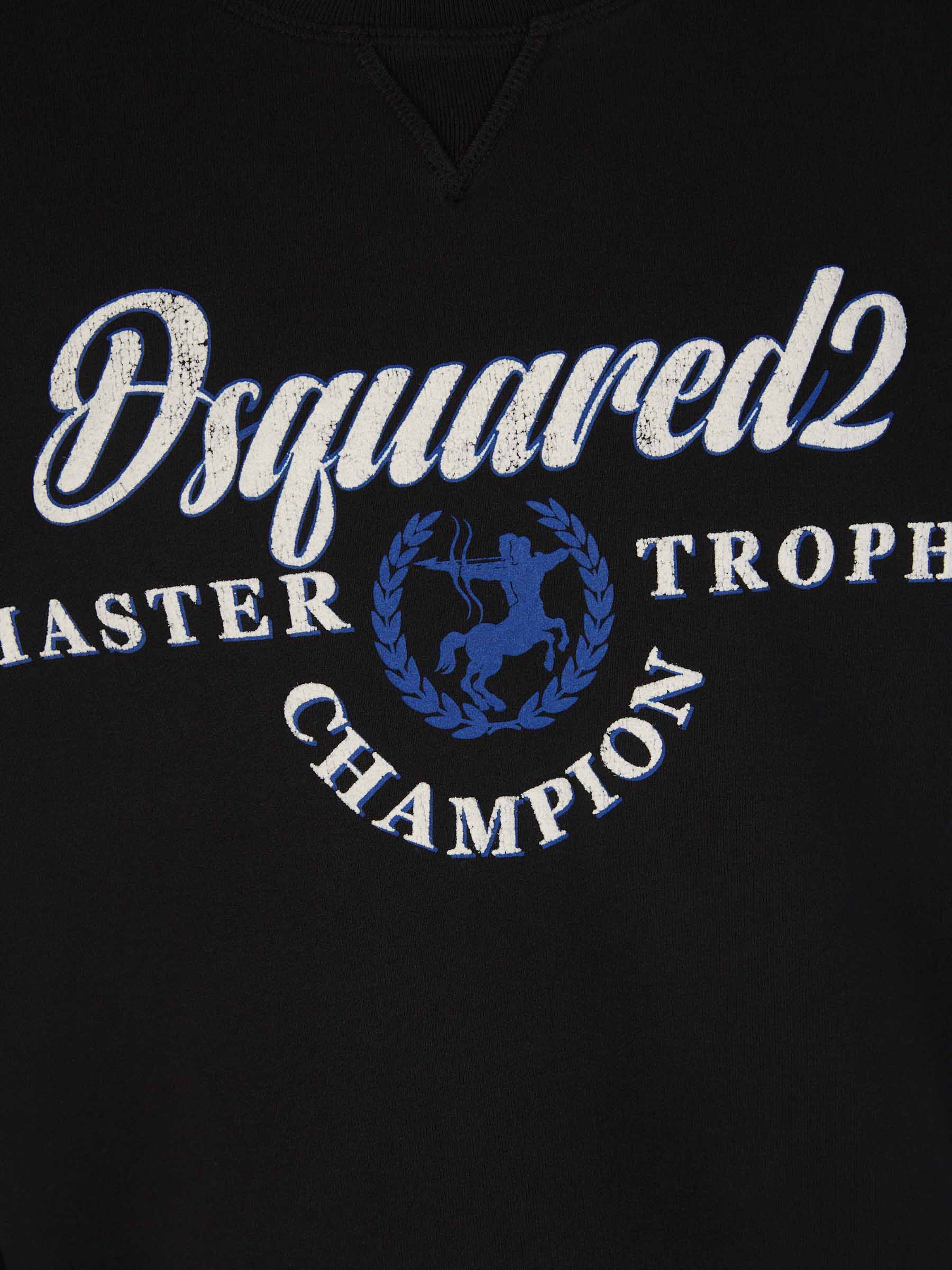 Outlet online Dsquared2 Hombre Sudadera Algodón Logo color Negro sku 545-001452 01 - Foto 4