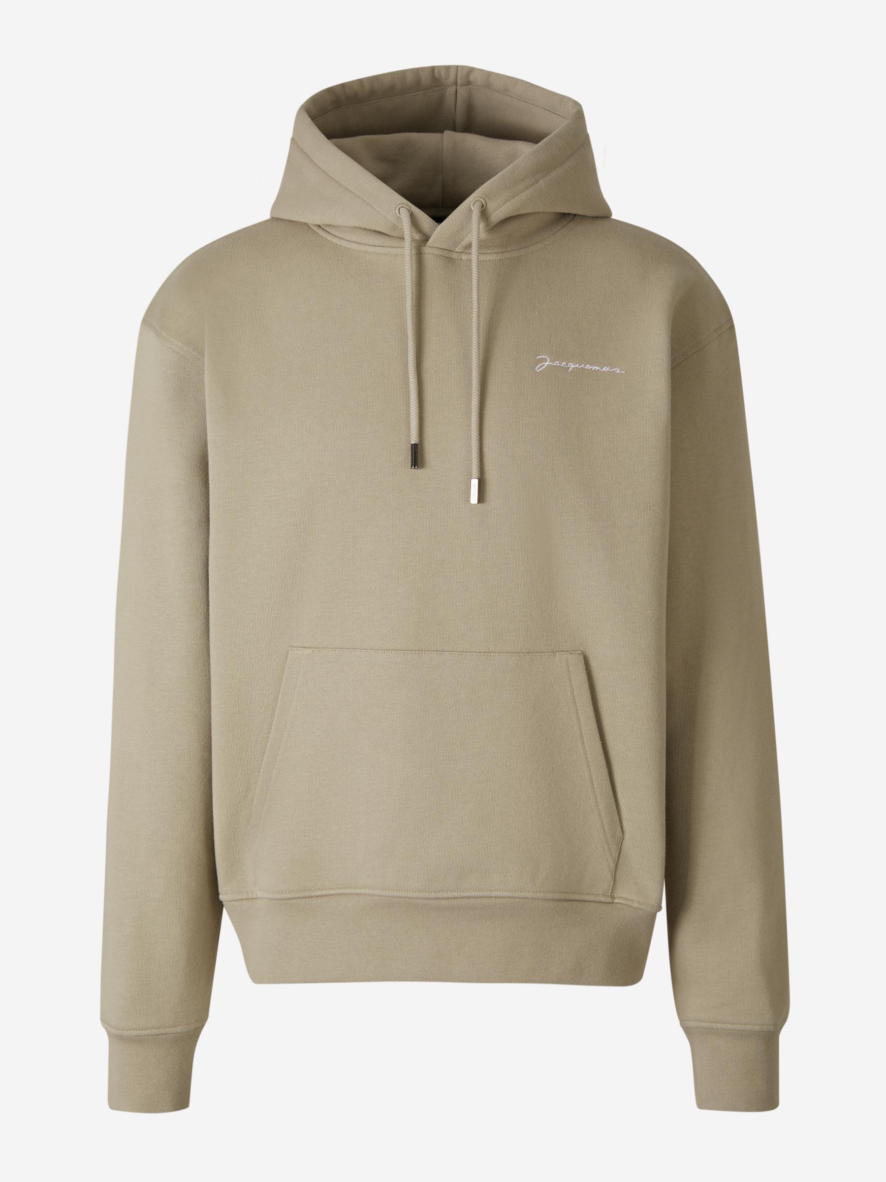 Outlet online Jacquemus Hombre Sudadera Le Sweatshirt Brodé color Marron sku 545-001453 02 - Foto 1