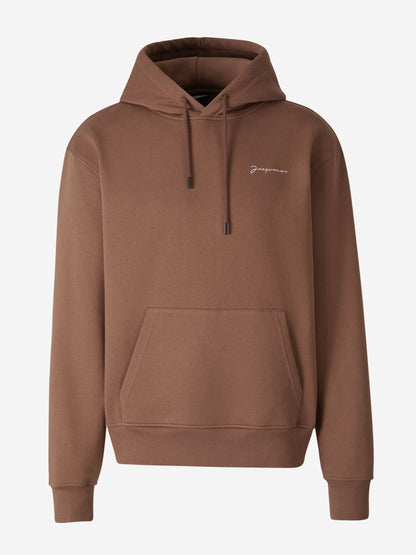 Outlet online Jacquemus Hombre Sudadera Le Sweatshirt Brodé color Marron sku 545-001453 02 - Foto 7