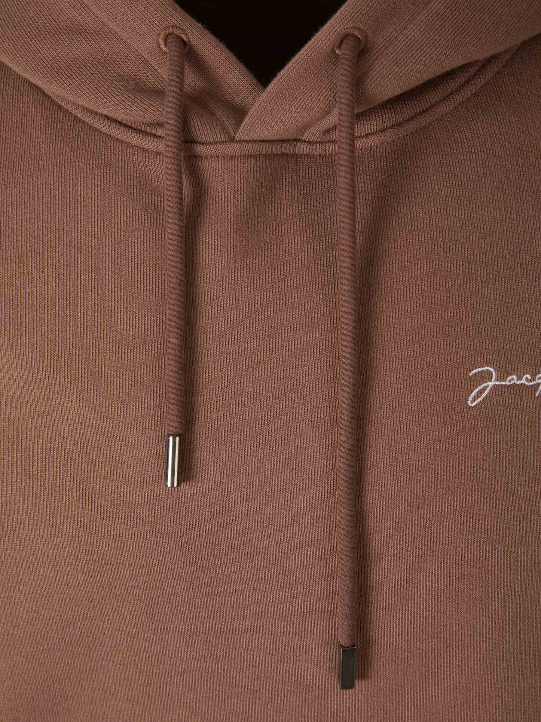 Outlet online Jacquemus Hombre Sudadera Le Sweatshirt Brodé color Marron sku 545-001453 02 - Foto 10