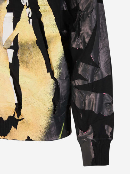 Outlet online Diesel Hombre Sudadera Capucha Serigrafia color Negro sku 545-001468 01 - Foto 4