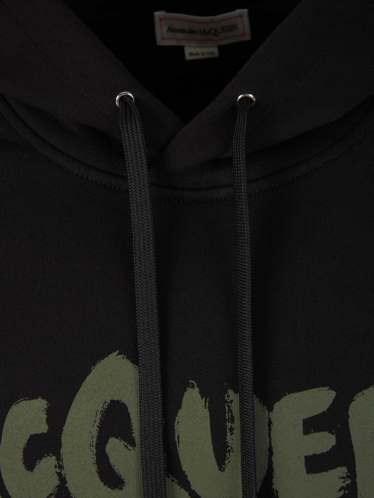 Outlet online McQueen Hombre Sudadera Capucha Logo color Negro sku 545-001527 01 - Foto 3