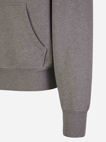 Outlet online Ami Paris Hombre Sudadera Logo Algodón color Gris Claro sku 545-001552 02 - Foto 4