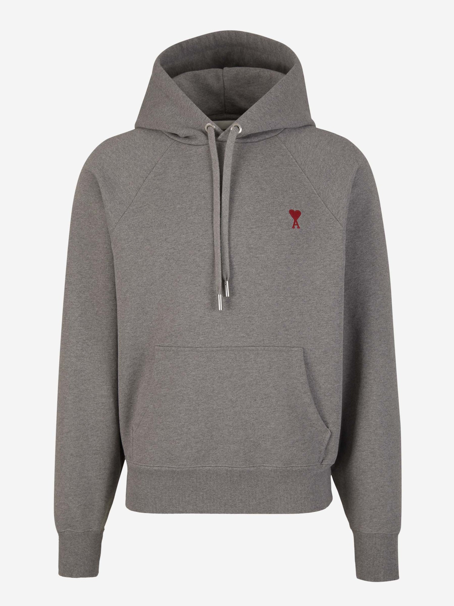 Outlet online Ami Paris Hombre Sudadera Logo Algodón color Gris Claro sku 545-001552 02 - Foto 5