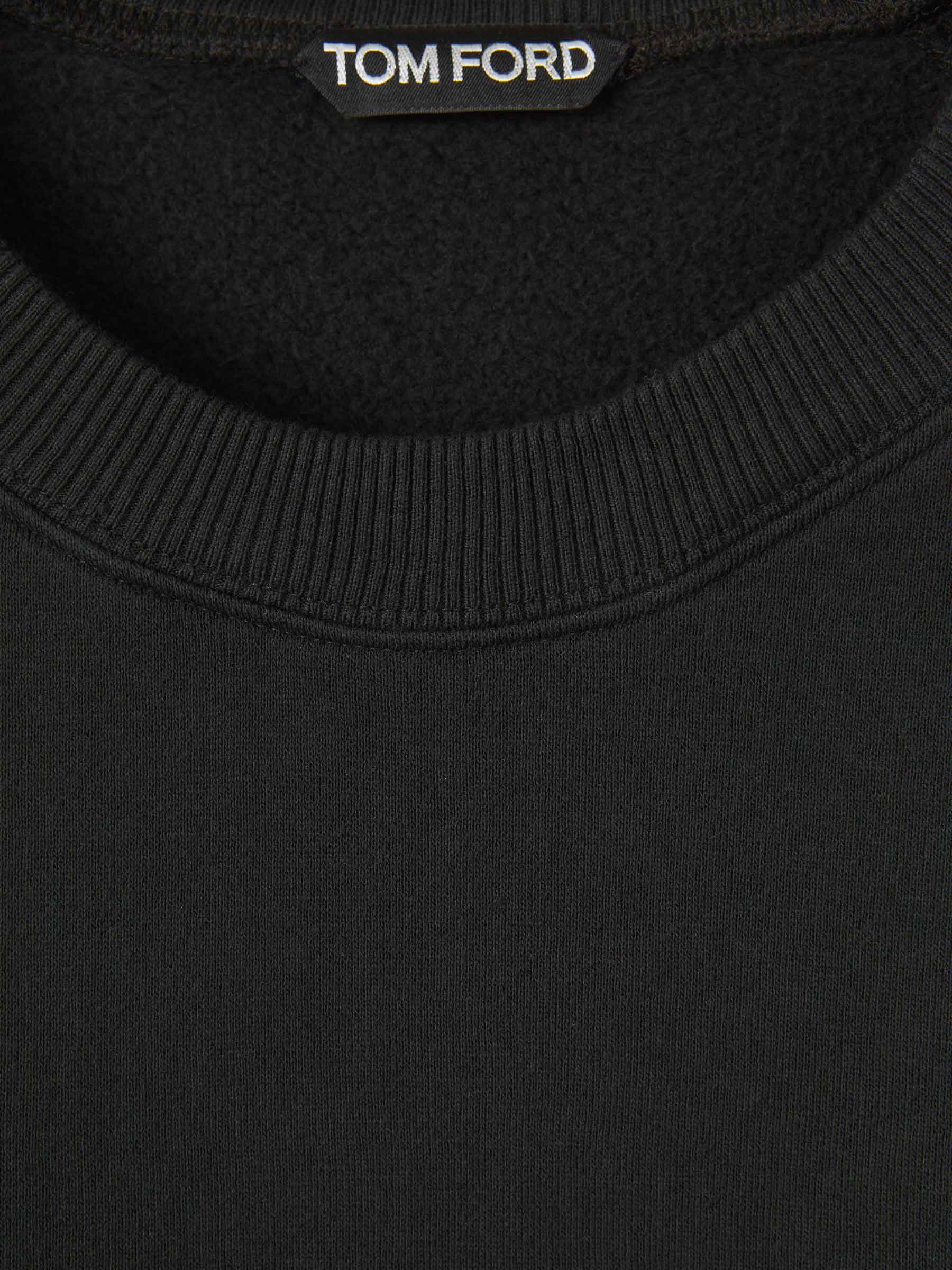 Outlet online Tom Ford Hombre Sudadera Lisa Algodón color Negro sku 545-001623 01 - Foto 3