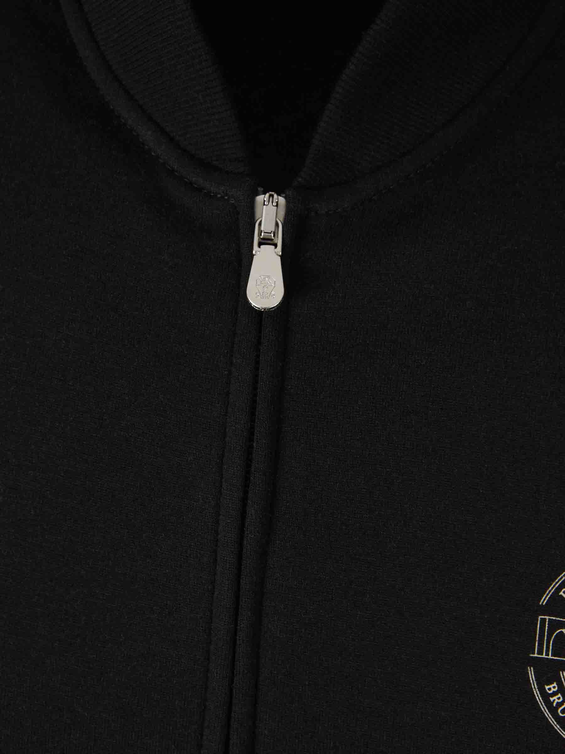 Outlet online Brunello Cucinelli Hombre Sudadera Logo Algodón color Negro sku 545-001638 01 - Foto 3