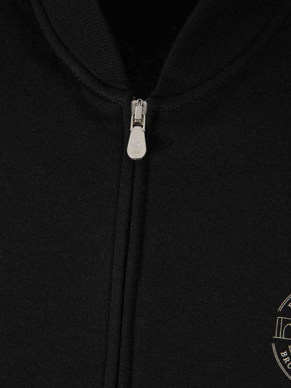 Outlet online Brunello Cucinelli Hombre Sudadera Logo Algodón color Negro sku 545-001638 01 - Foto 3
