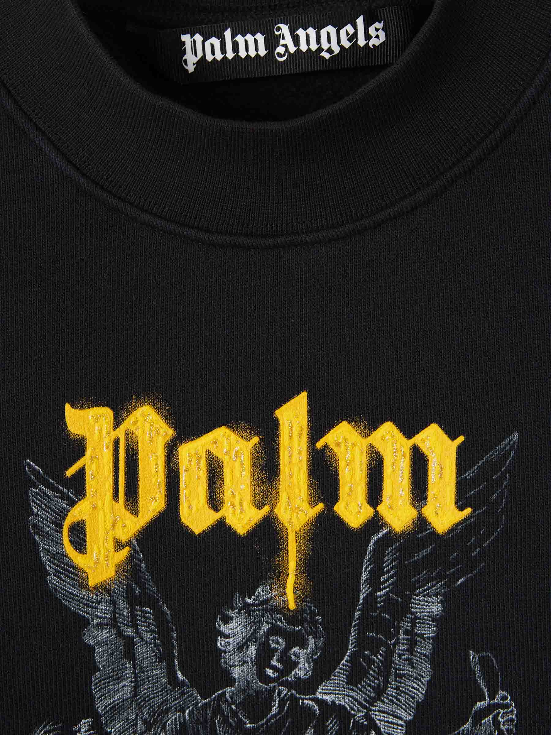 Outlet online Palm Angels Hombre Sudadera Motivo Pencil Logo color Negro sku 545-001639 01 - Foto 3