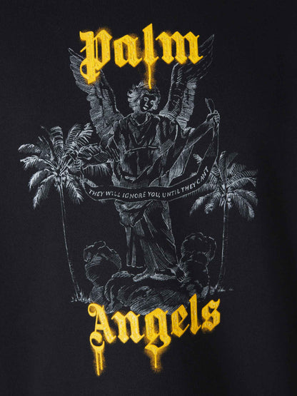 Outlet online Palm Angels Hombre Sudadera Motivo Pencil Logo color Negro sku 545-001639 01 - Foto 4
