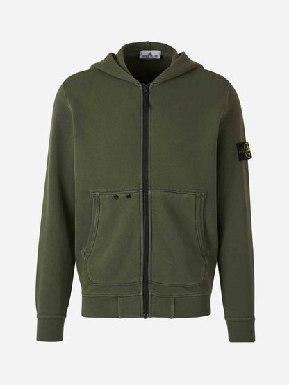 Outlet online Stone Island Hombre Sudadera Capucha Algodón color Verde Militar sku 545-001661 01 - Foto 1