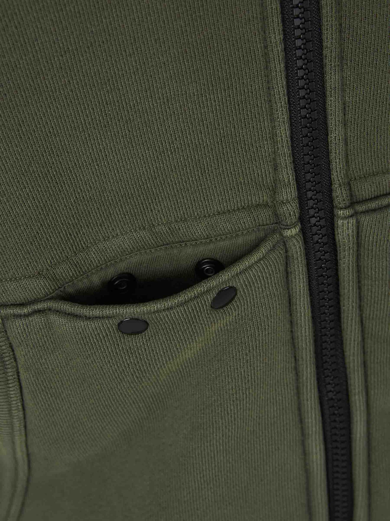 Outlet online Stone Island Hombre Sudadera Capucha Algodón color Verde Militar sku 545-001661 01 - Foto 4