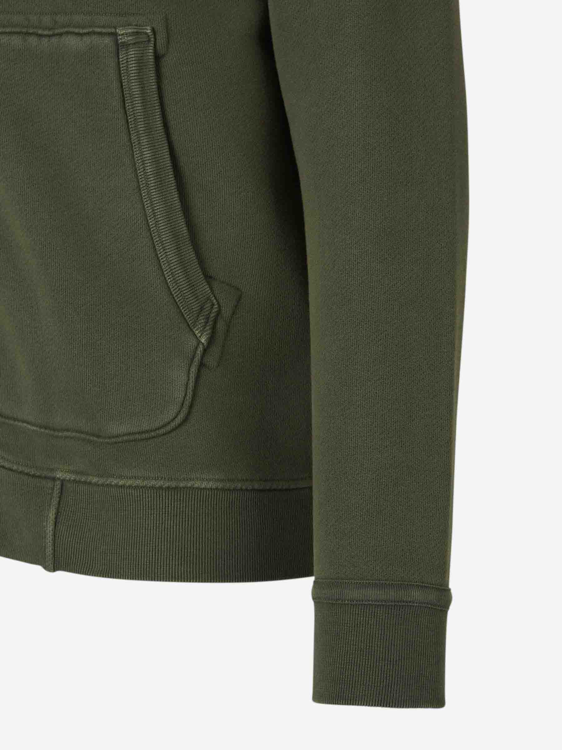Outlet online Stone Island Hombre Sudadera Capucha Algodón color Verde Militar sku 545-001661 01 - Foto 5