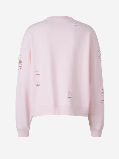 Outlet online Acne Studios Hombre Sudadera Logo Descosidos color Rosa Palo sku 545-001689 02 - Foto 2