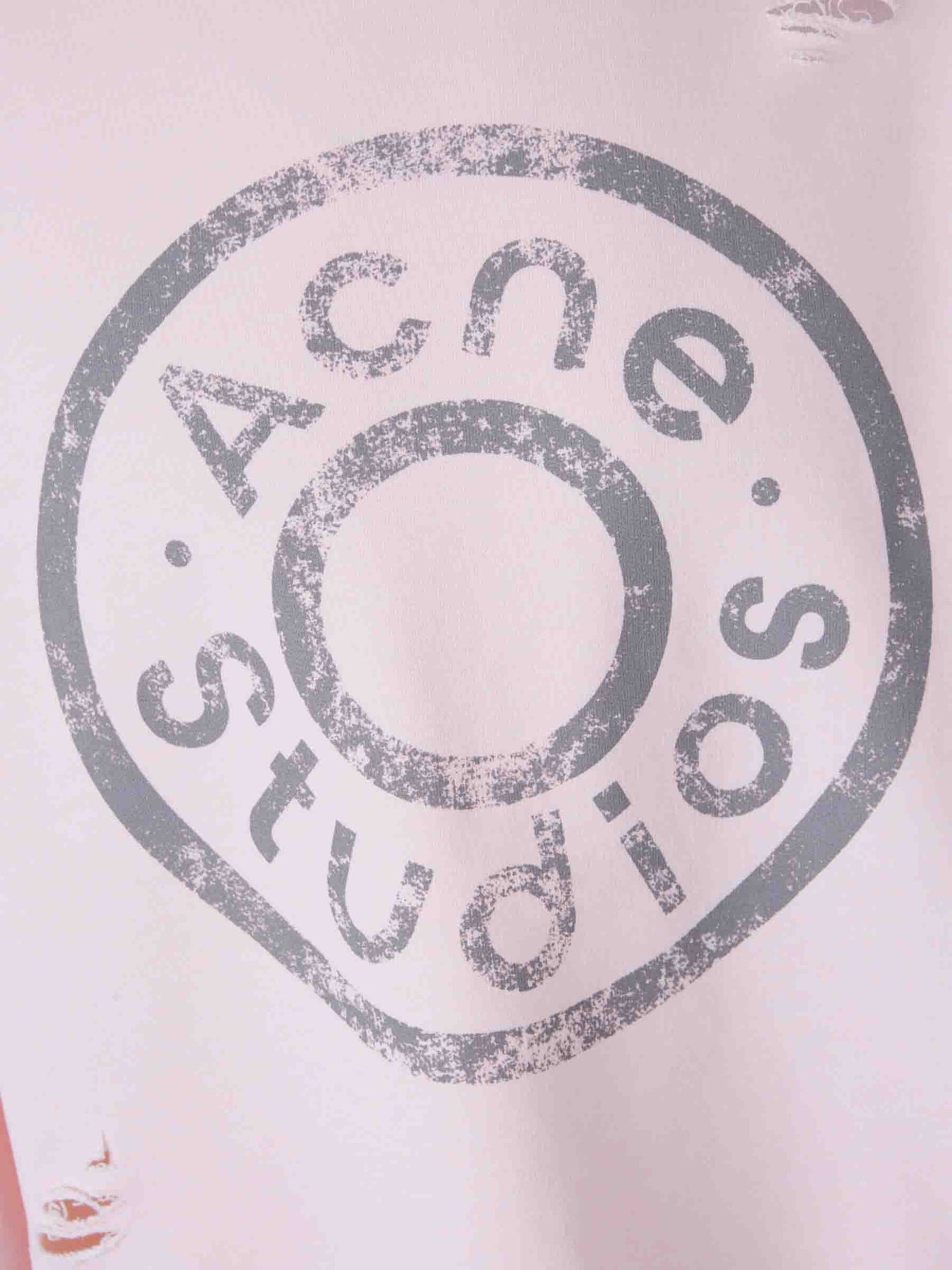 Outlet online Acne Studios Hombre Sudadera Logo Descosidos color Rosa Palo sku 545-001689 02 - Foto 4