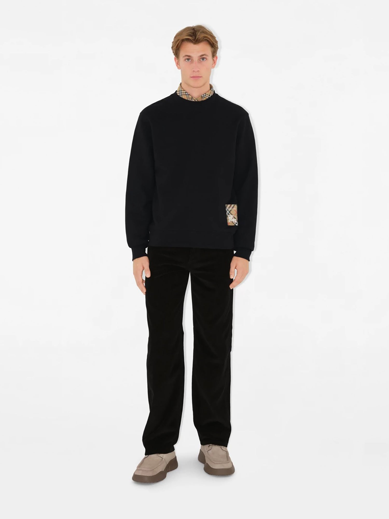Outlet online Burberry Hombre Sudadera Algodón Etiqueta color Negro sku 545-001751 01 - Foto 2