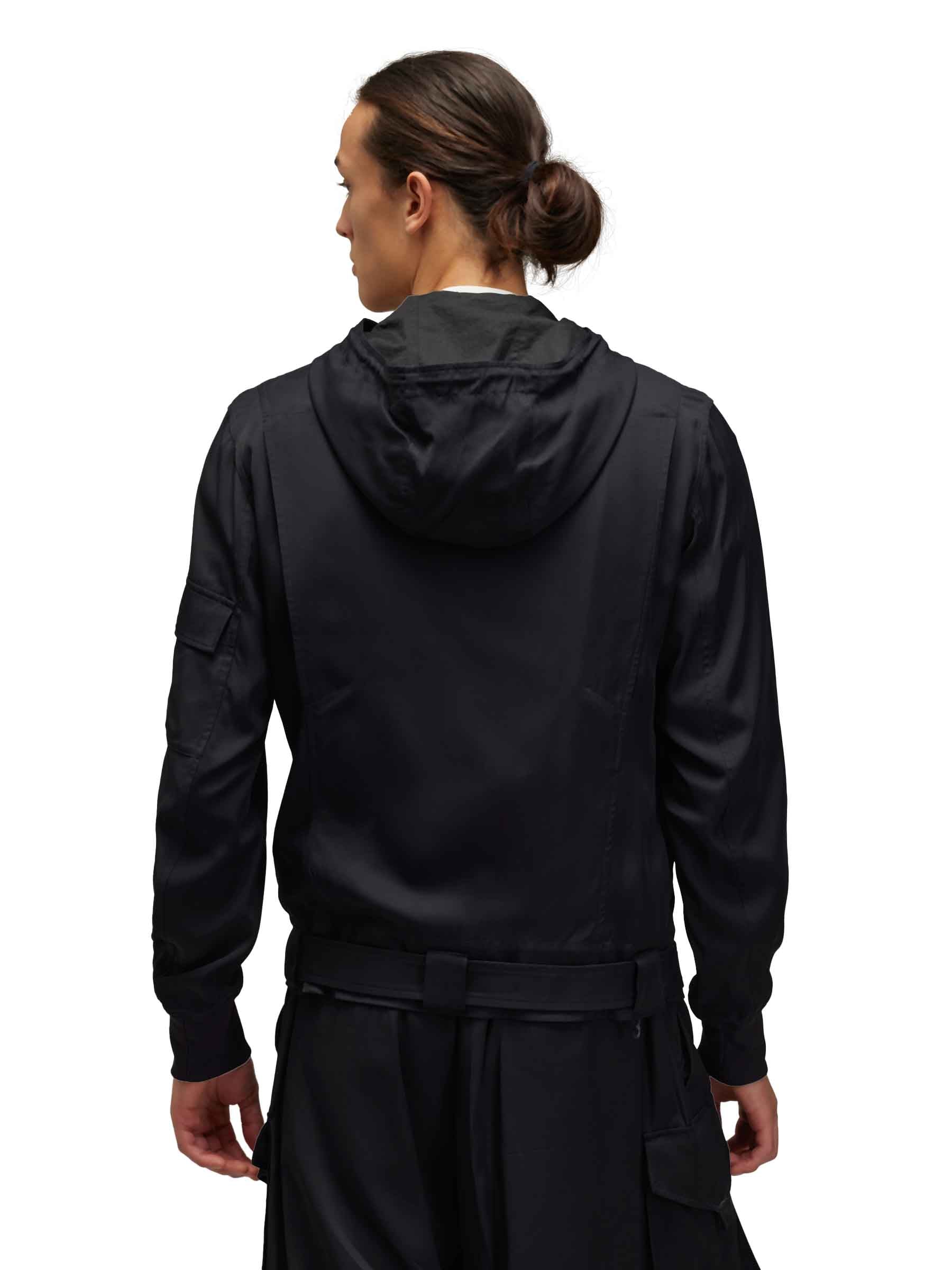 Outlet online Adidas Y-3 Hombre Sudadera Capucha Rayón color Negro sku 545-001762 01 - Foto 3