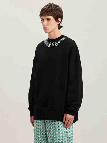 Outlet online Palm Angels Hombre Sudadera Algodón Logo color Negro sku 545-001763 01 - Foto 5