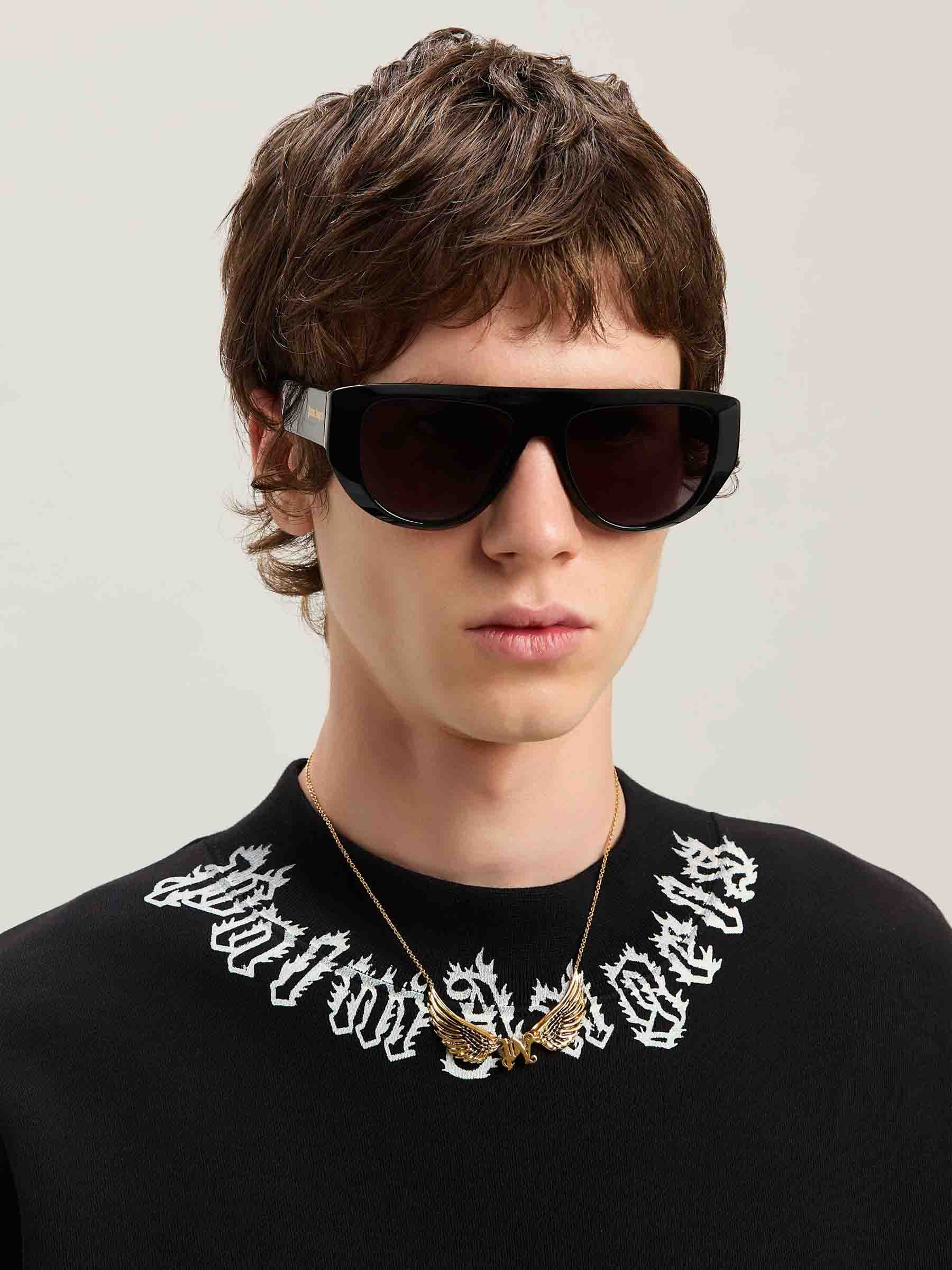 Outlet online Palm Angels Hombre Sudadera Algodón Logo color Negro sku 545-001763 01 - Foto 6