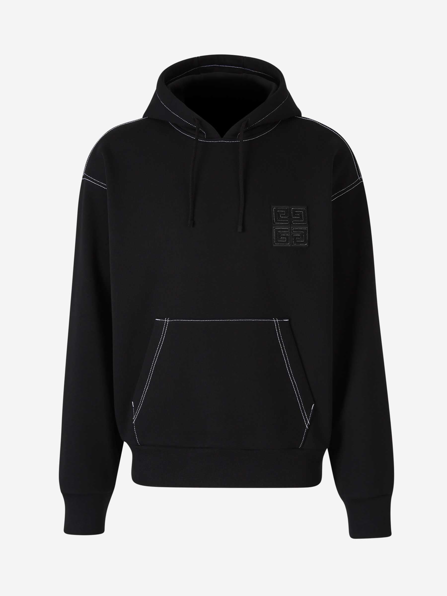 Outlet online Givenchy Hombre Sudadera Logo Capucha color Negro sku 545-001767 01 - Foto 1