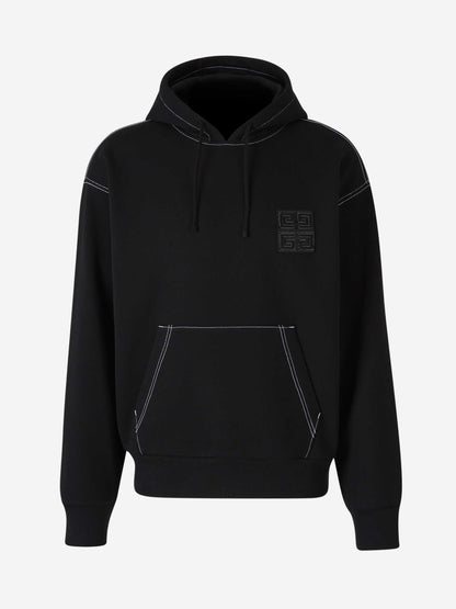 Outlet online Givenchy Hombre Sudadera Logo Capucha color Negro sku 545-001767 01 - Foto 1