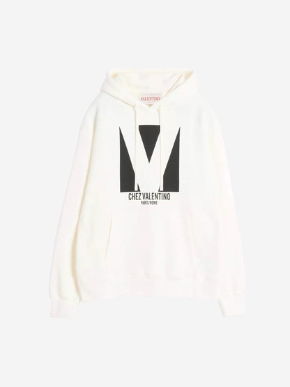 Valentino Hombre Barcelona Sudadera Capucha Algodón color Marfil sku 545-001770 01 - Foto 1