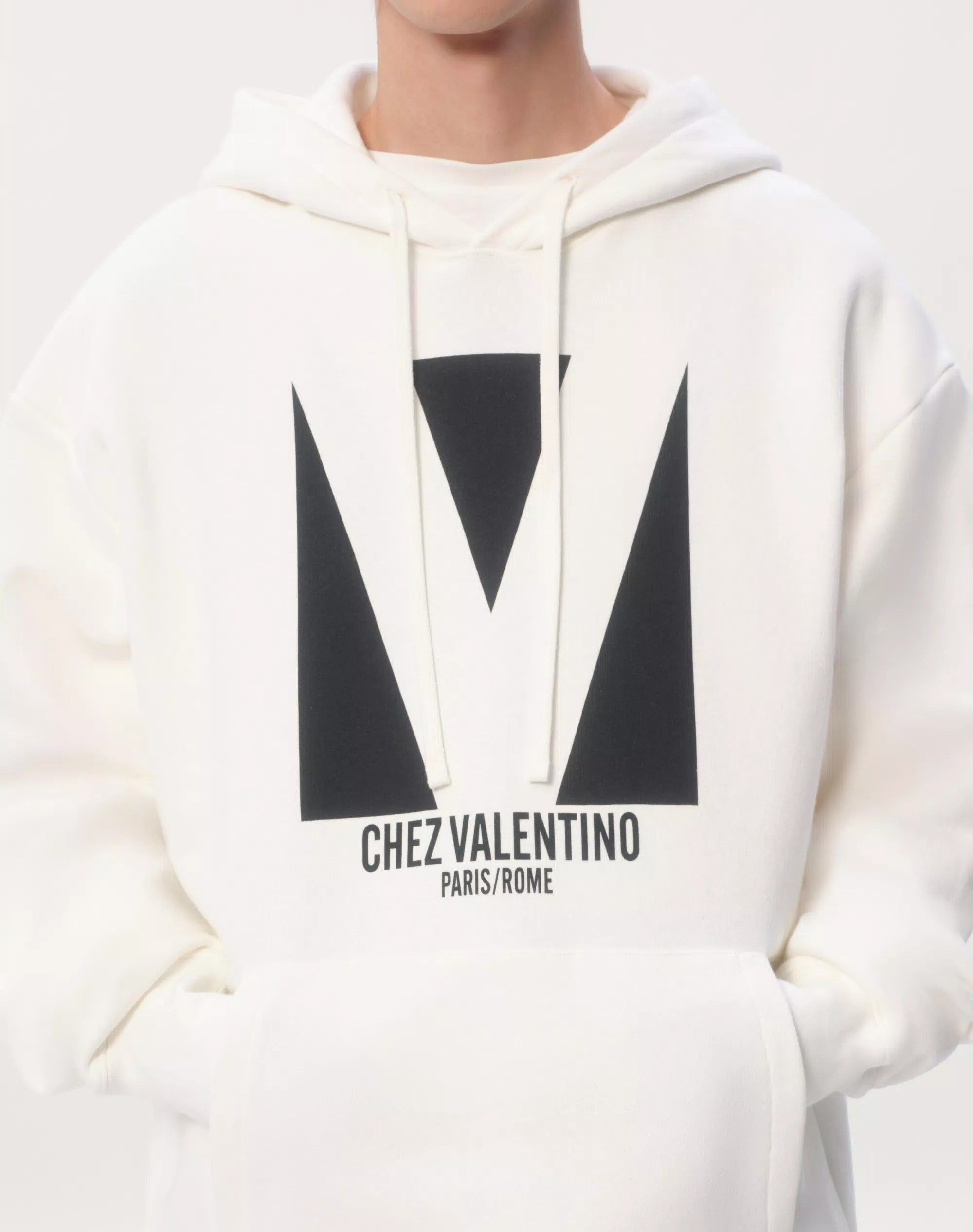 Outlet online Valentino Hombre Sudadera Capucha Algodón color Marfil sku 545-001770 01 - Foto 6