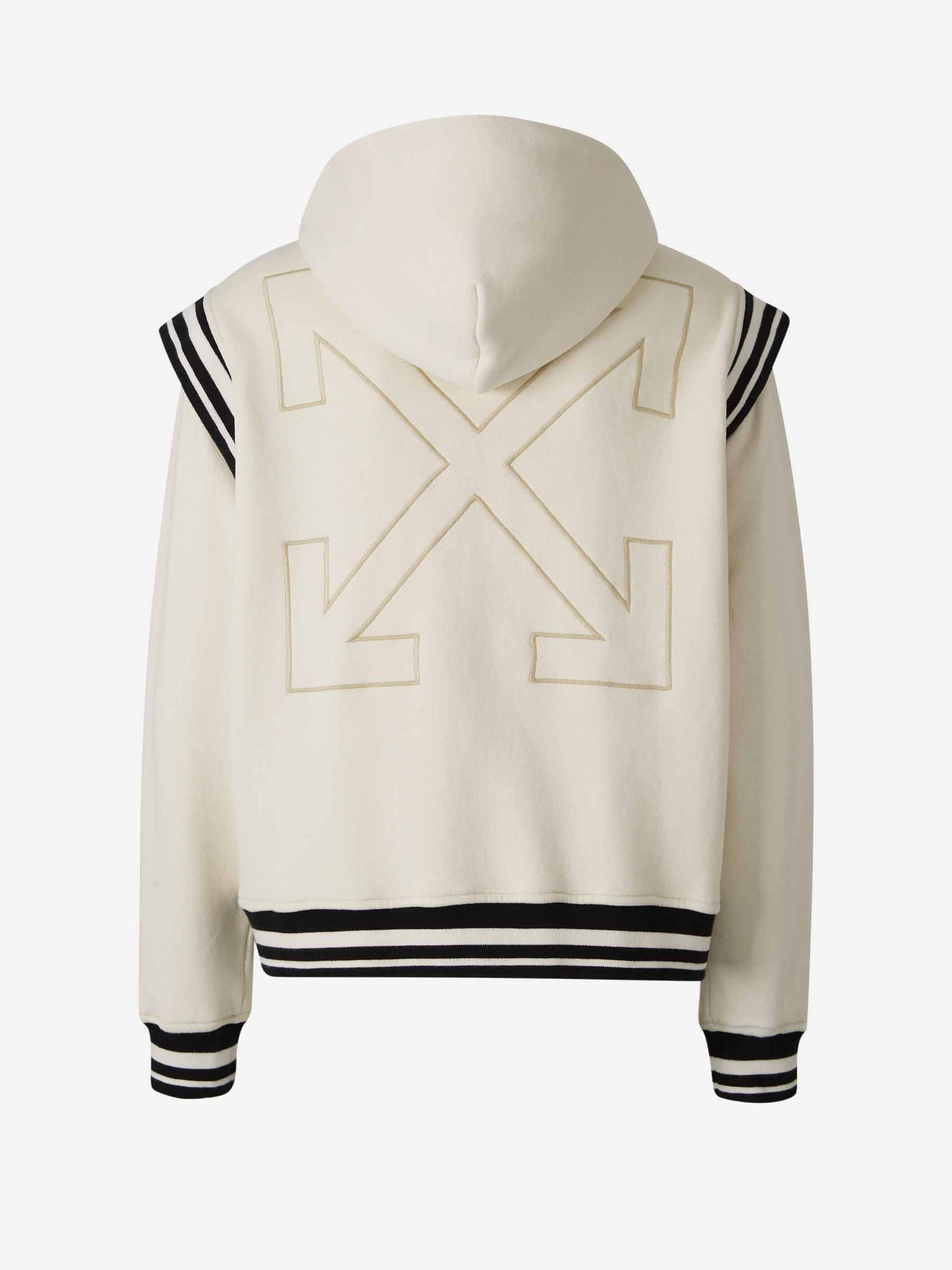 Outlet online Off-White Hombre Sudadera Capucha 00 varsity color Crema sku 545-001776 01 - Foto 2