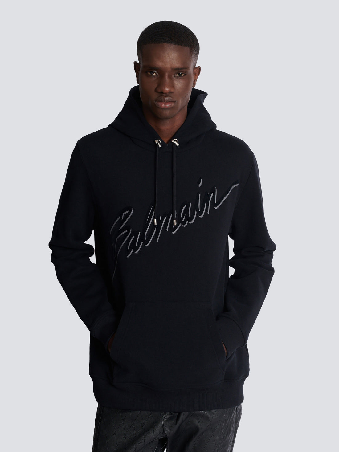 Balmain Hombre Barcelona Sudadera Capucha Algodón color Negro sku 545-001784 01 - Foto 2
