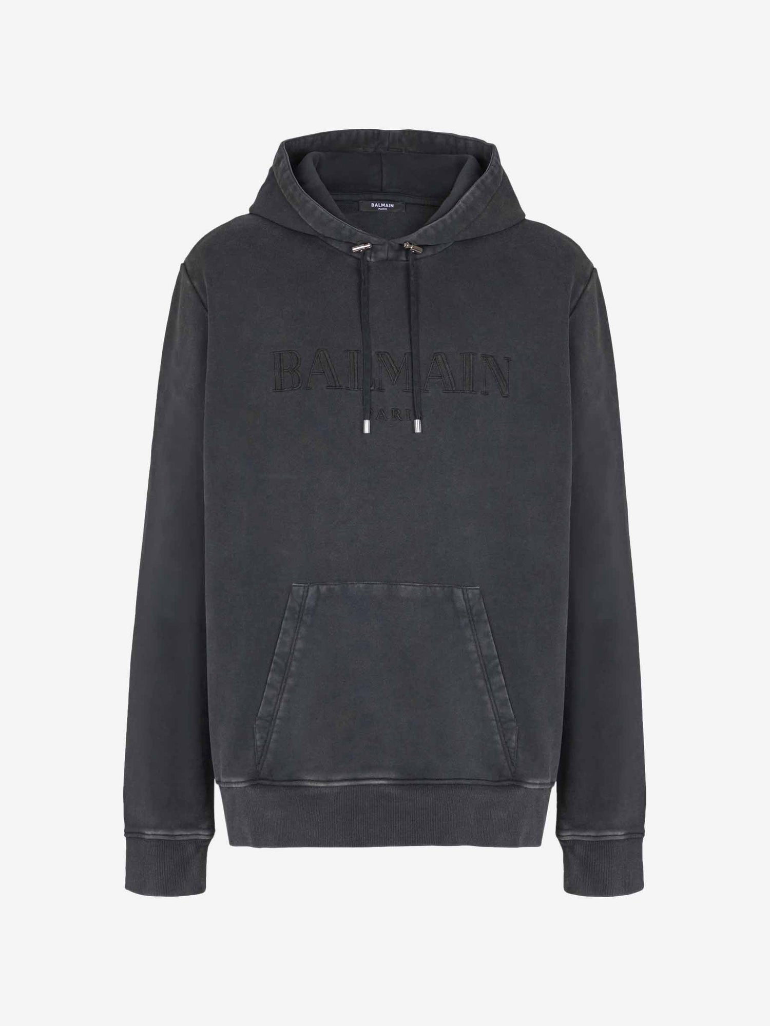 Balmain Hombre Barcelona Sudadera Capucha Bordado color Gris Antracita sku 545-001786 01 - Foto 1