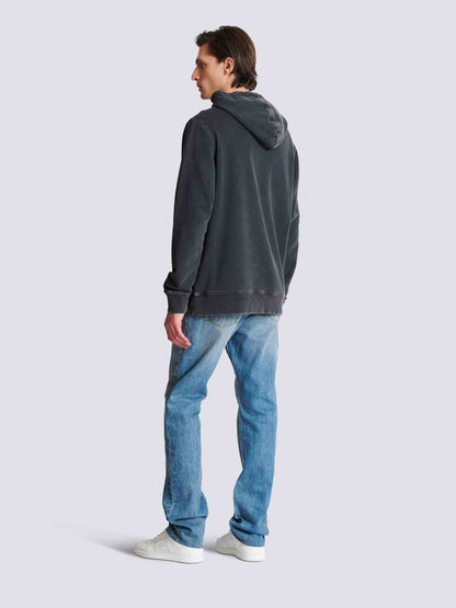 Balmain Hombre Barcelona Sudadera Capucha Bordado color Gris Antracita sku 545-001786 01 - Foto 3