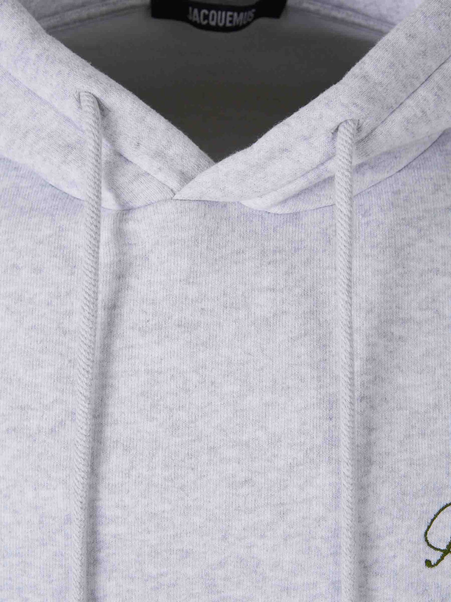 Jacquemus Hombre Barcelona Sudadera Capucha Algodón color Gris Claro sku 545-001790 01 - Foto 3