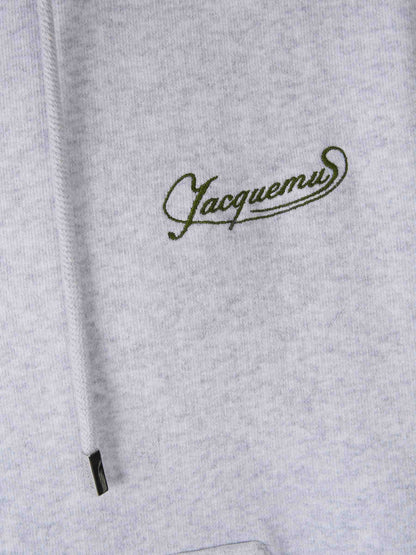 Jacquemus Hombre Barcelona Sudadera Capucha Algodón color Gris Claro sku 545-001790 01 - Foto 4