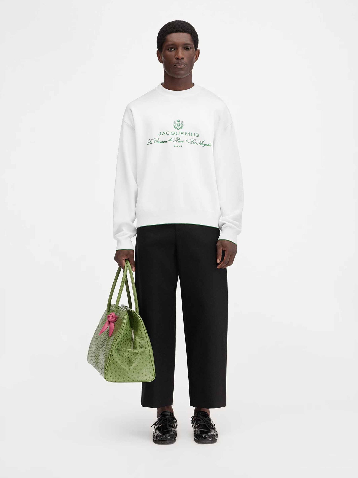 Outlet online Jacquemus Hombre Sudadera Punto Venice color Gris Claro sku 545-001791 01 - Foto 2