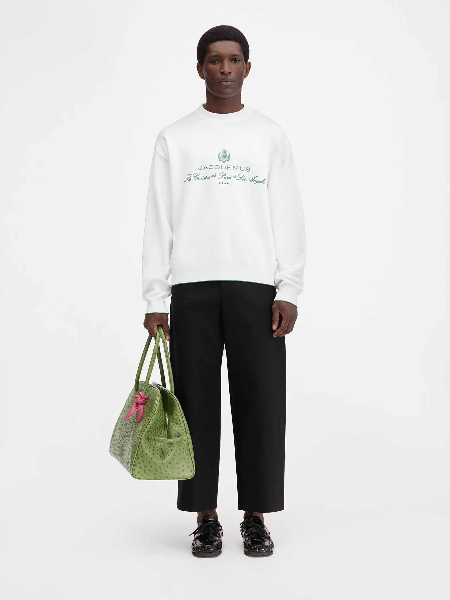 Outlet online Jacquemus Hombre Sudadera Punto Venice color Gris Claro sku 545-001791 01 - Foto 2